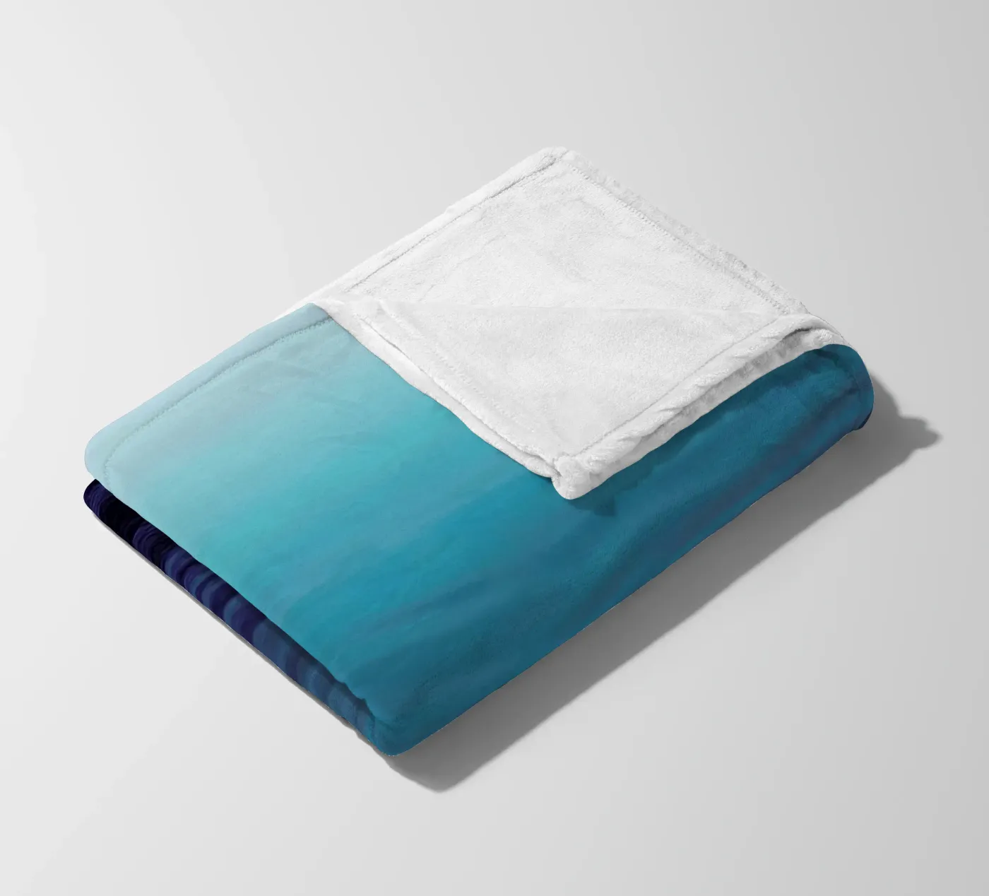 Deep Blue fleece blanket by Leah Flores