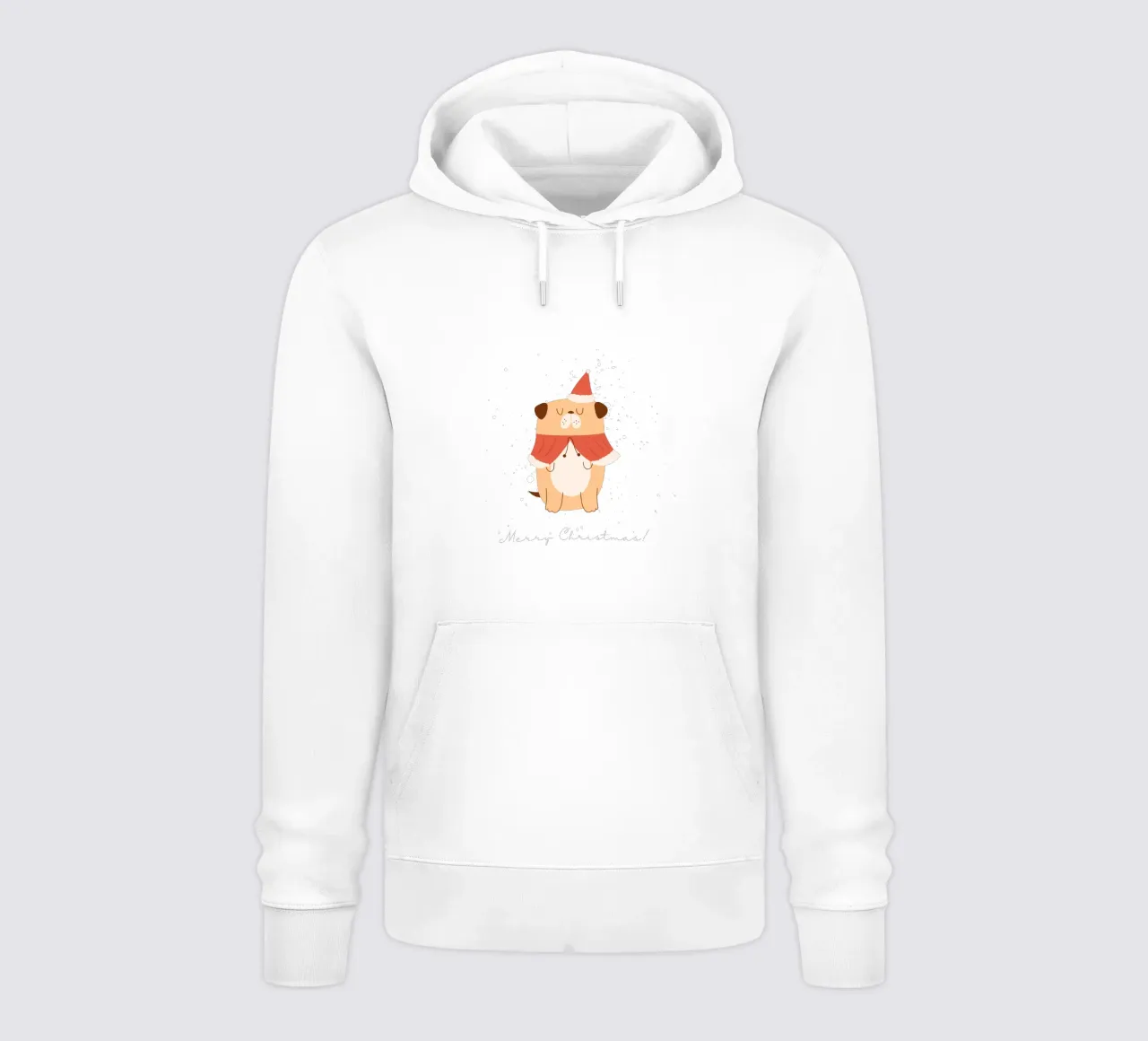 Feliz Navidad Hund sudadera con capucha de ArtDesign by KBK