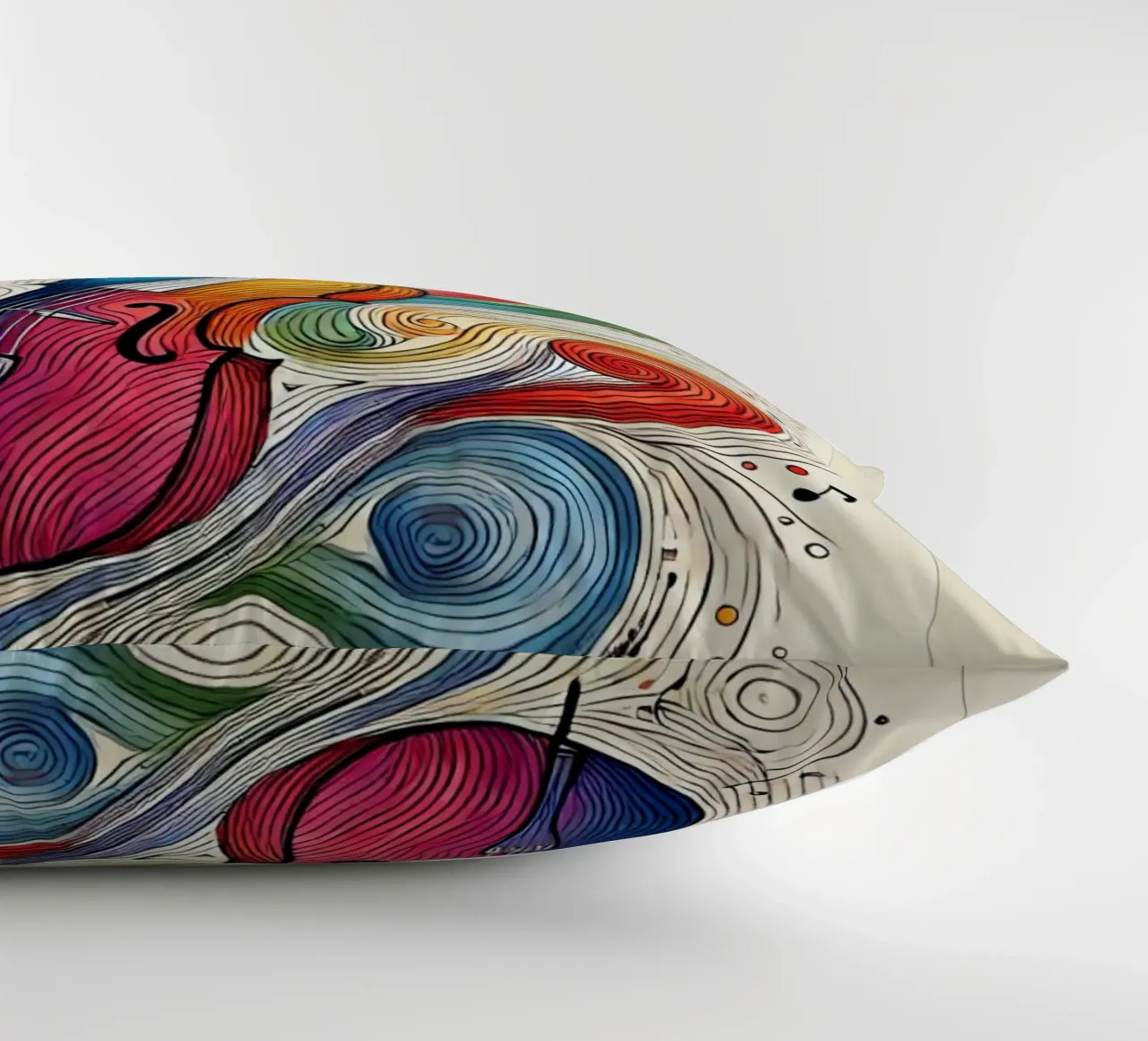 Cello uni-trait colours decorative cushion by SwenIA design