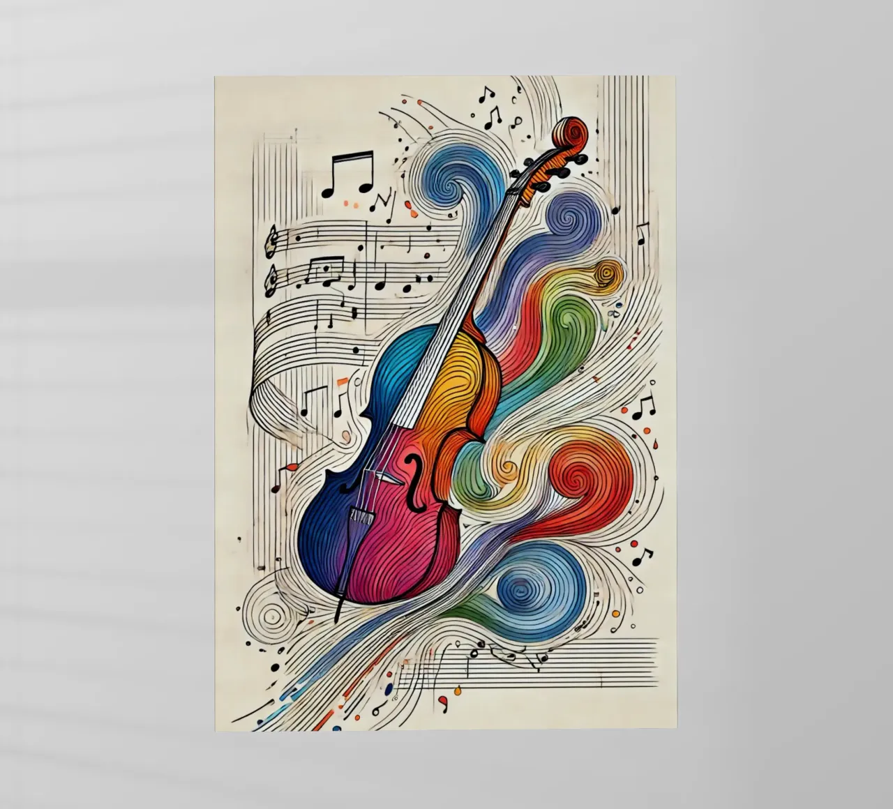 Colores uni-trait para violonchelo lámina retroiluminada de SwenIA design
