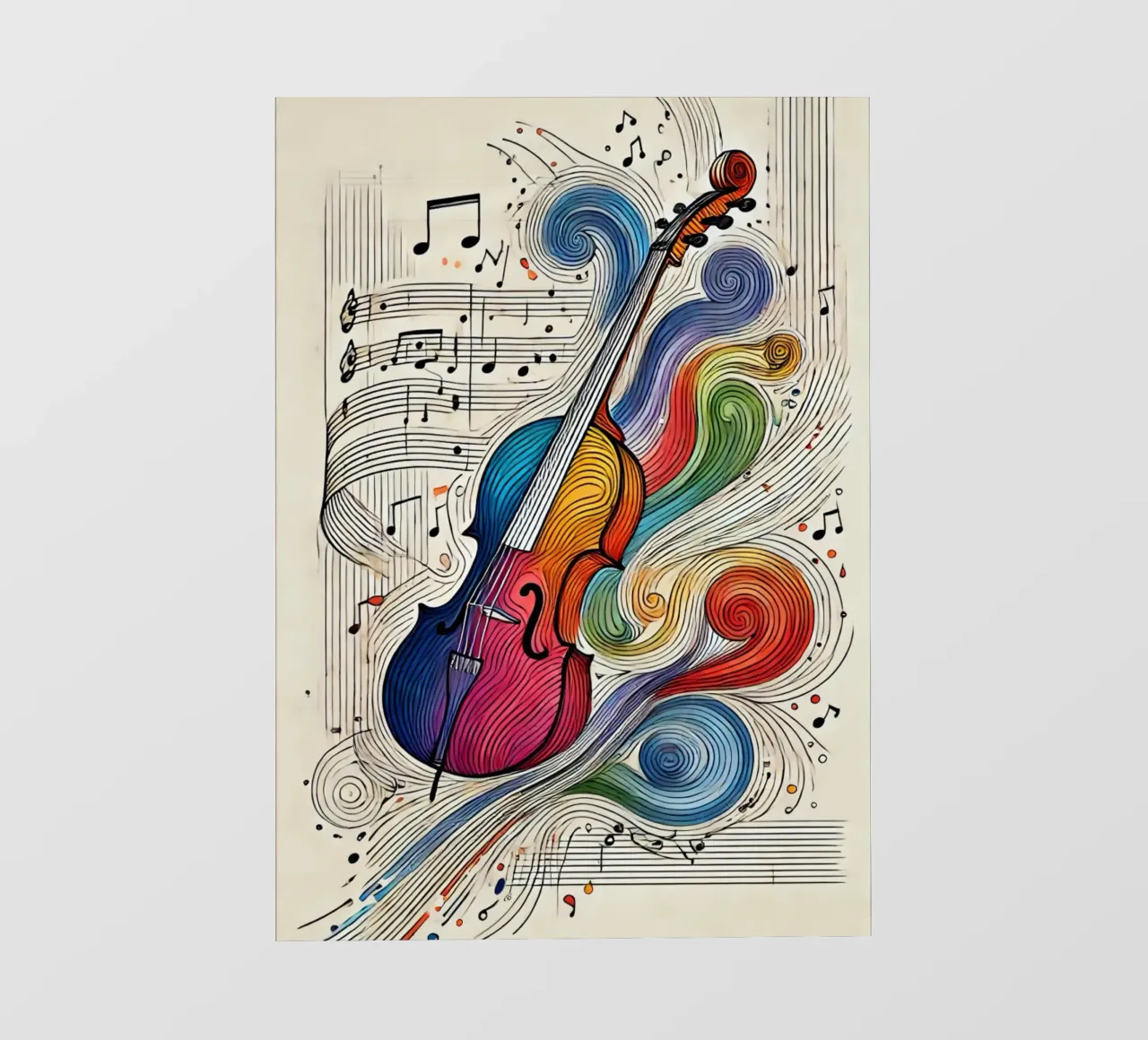 Colores uni-trait para violonchelo lámina retroiluminada de SwenIA design