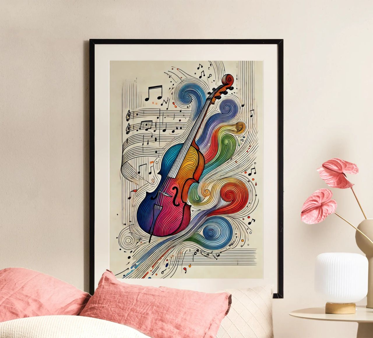 Colori del violoncello uni-trait carta hahnemühle da SwenIA design