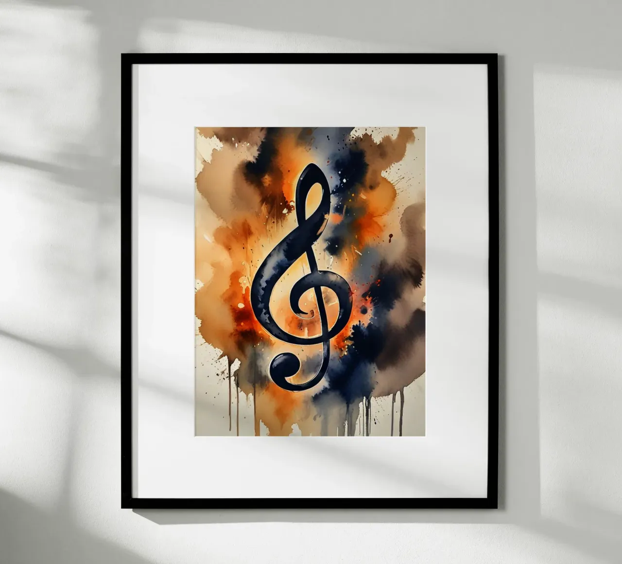CLEF poster con telaio in legno da ArtDesign by KBK