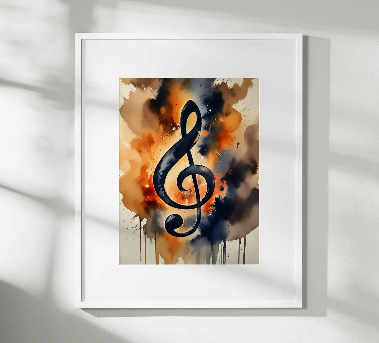 CLEF poster con telaio in legno da ArtDesign by KBK