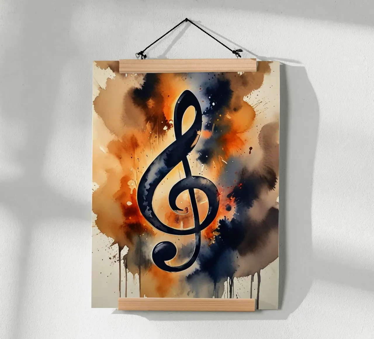 CLEF poster con telaio in legno da ArtDesign by KBK