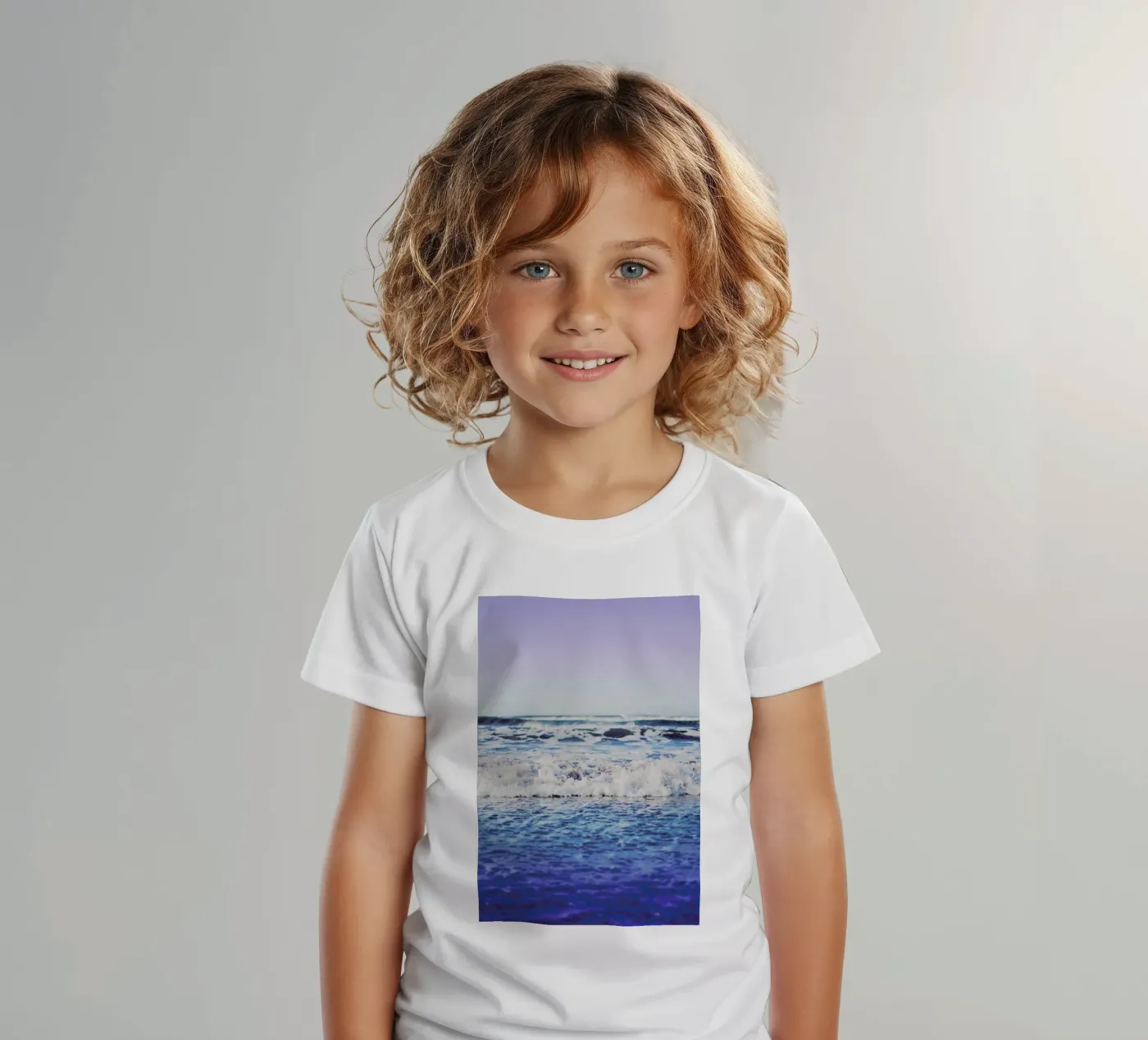 Indigo Waves kinder t-shirt van Leah Flores