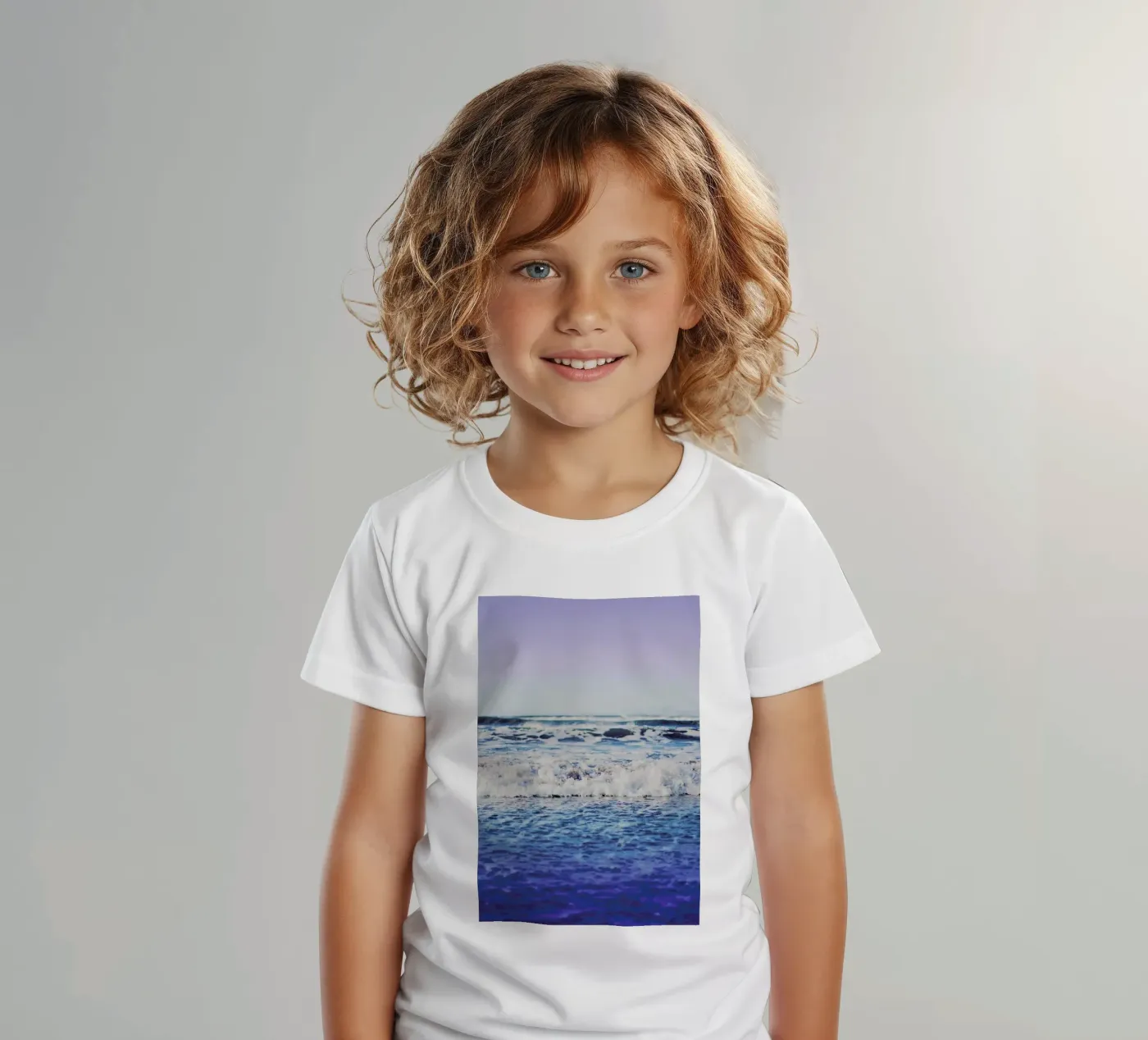 Indigo Waves kinder t-shirt van Leah Flores