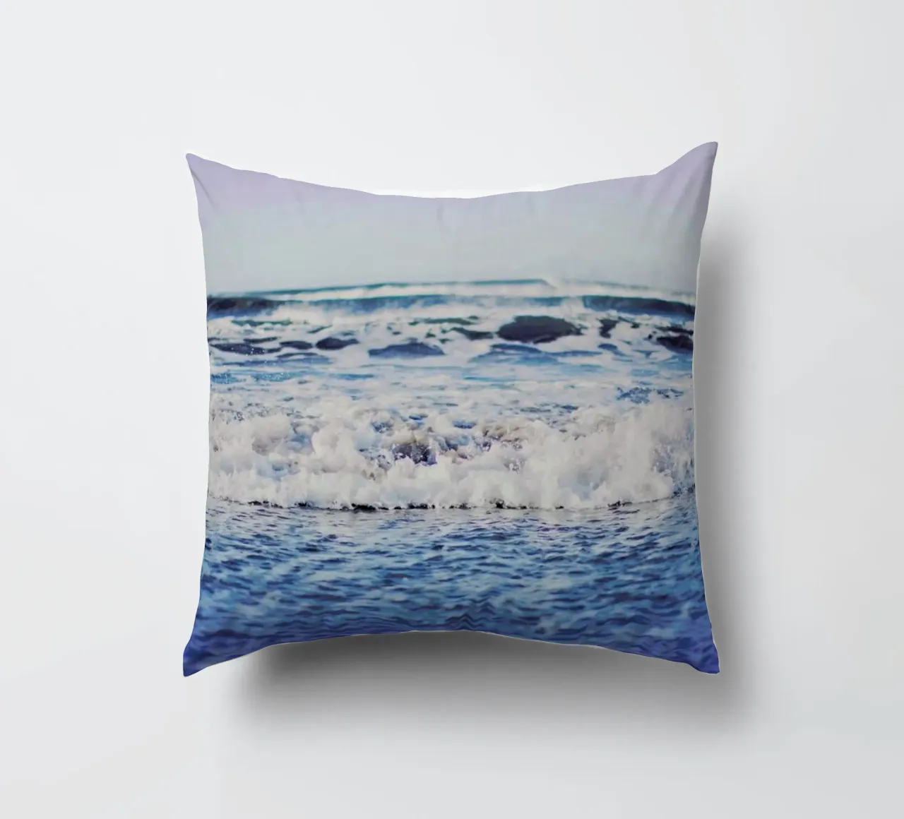 Indigo Waves cuscino da Leah Flores
