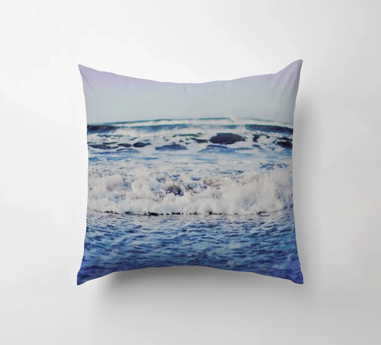 Indigo Waves cuscino da Leah Flores