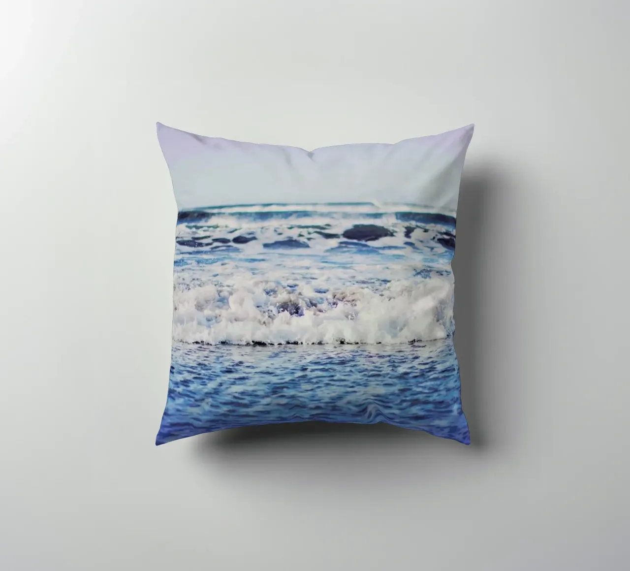 Indigo Waves cuscino da Leah Flores