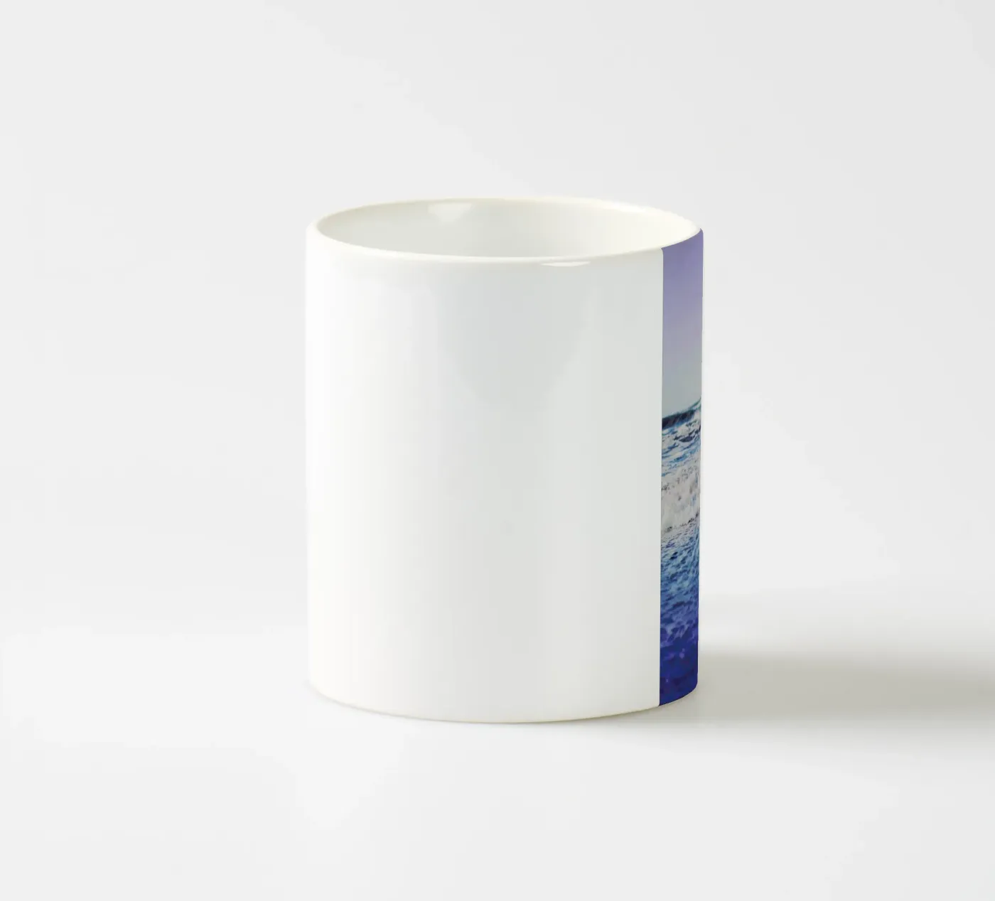 Indigo Waves ceramic mug by Leah Flores