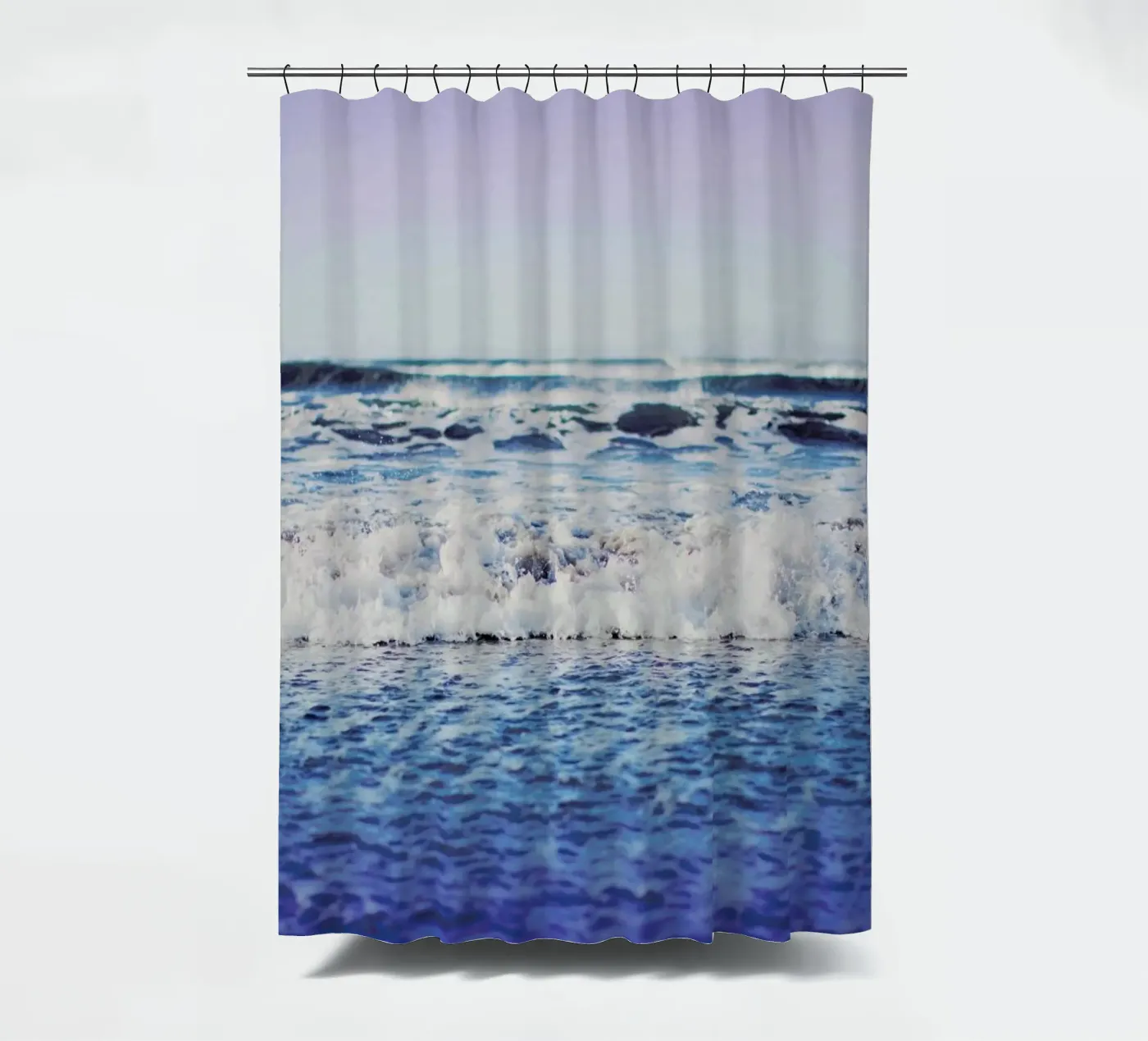 Indigo Waves douchegordijn van Leah Flores