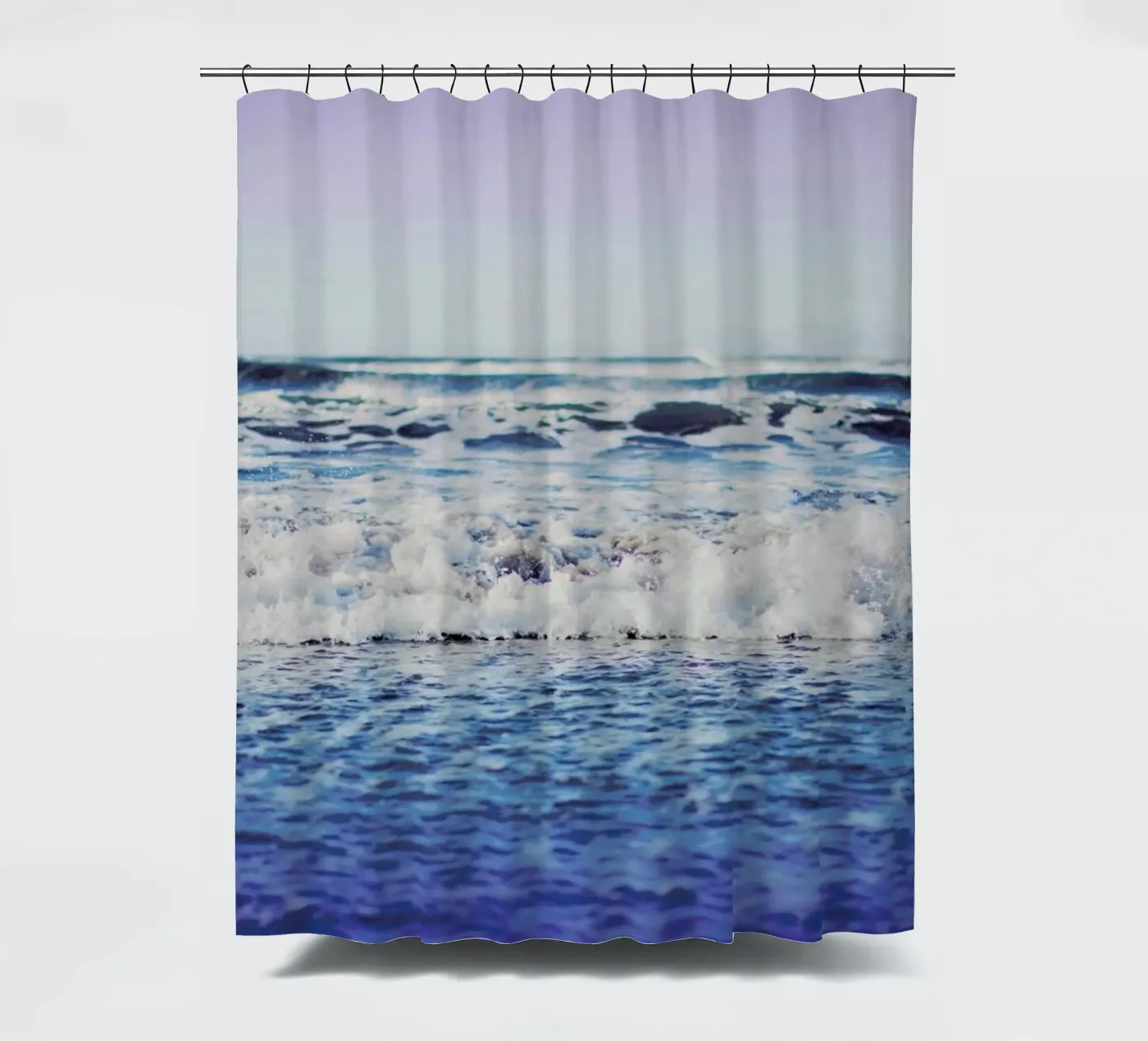 Indigo Waves douchegordijn van Leah Flores