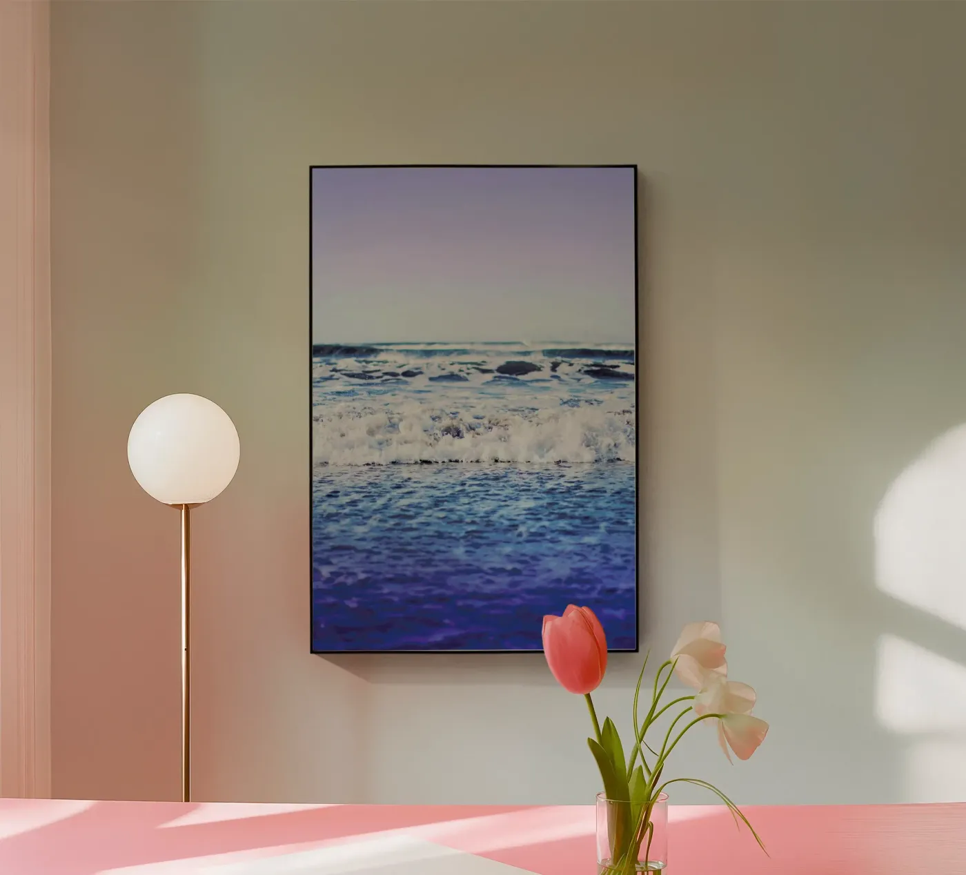Indigo Waves plexiglas de Leah Flores