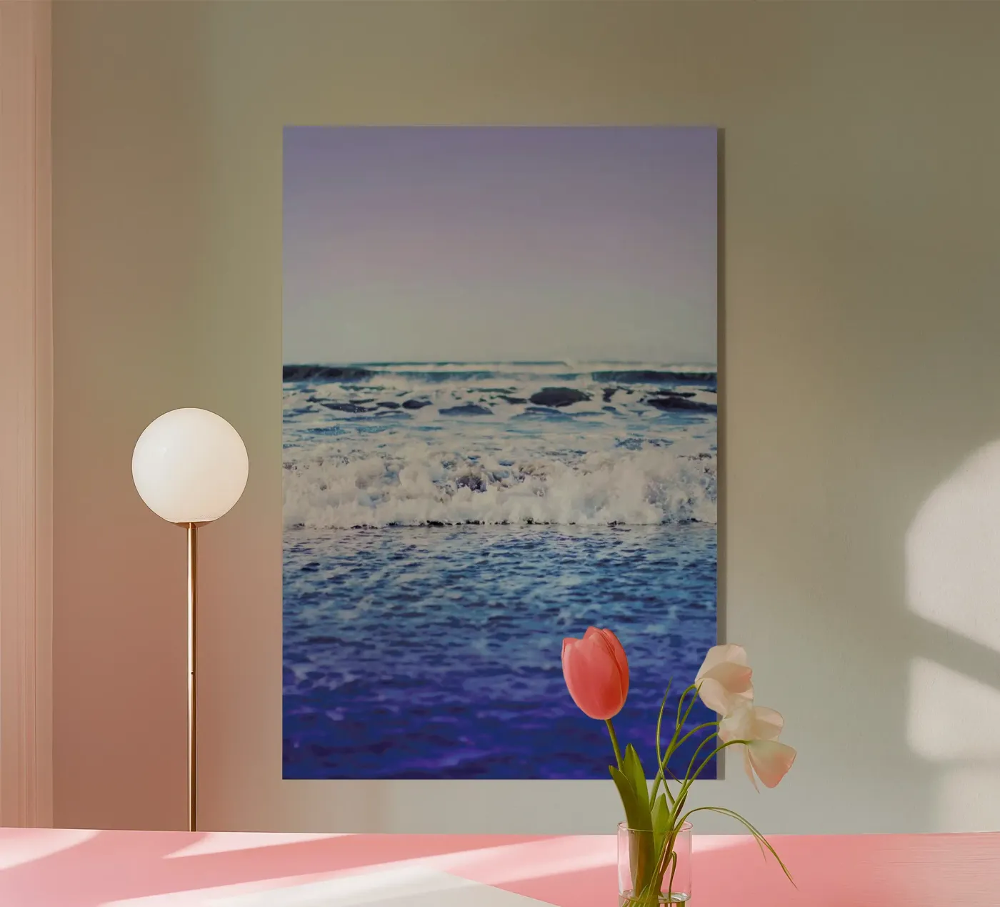 Indigo Waves plexiglass da Leah Flores