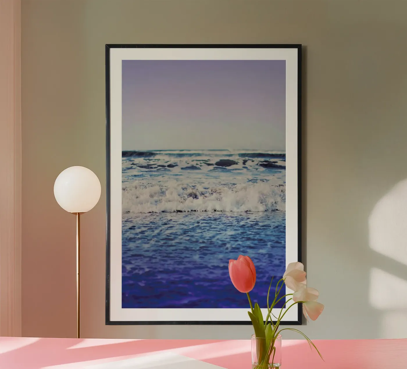 Indigo Waves poster da Leah Flores