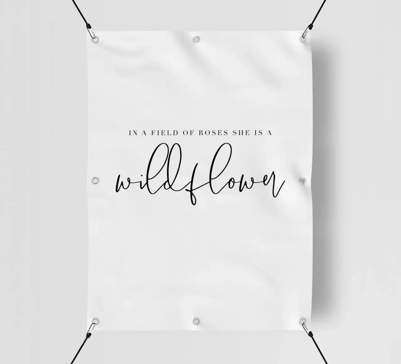 Wildflower quote - Elegant typography art pvc cover by Whole©