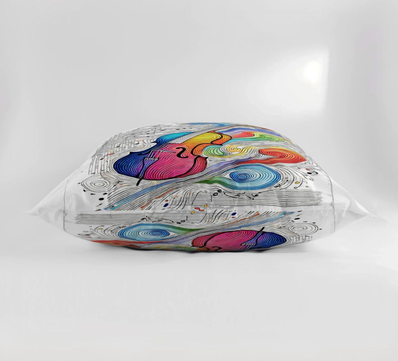 Cello semplice, linea colorata cuscino da SwenIA design