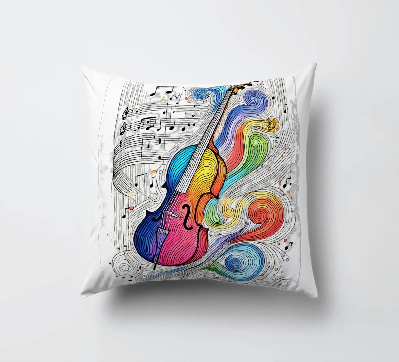 Cello semplice, linea colorata cuscino da SwenIA design