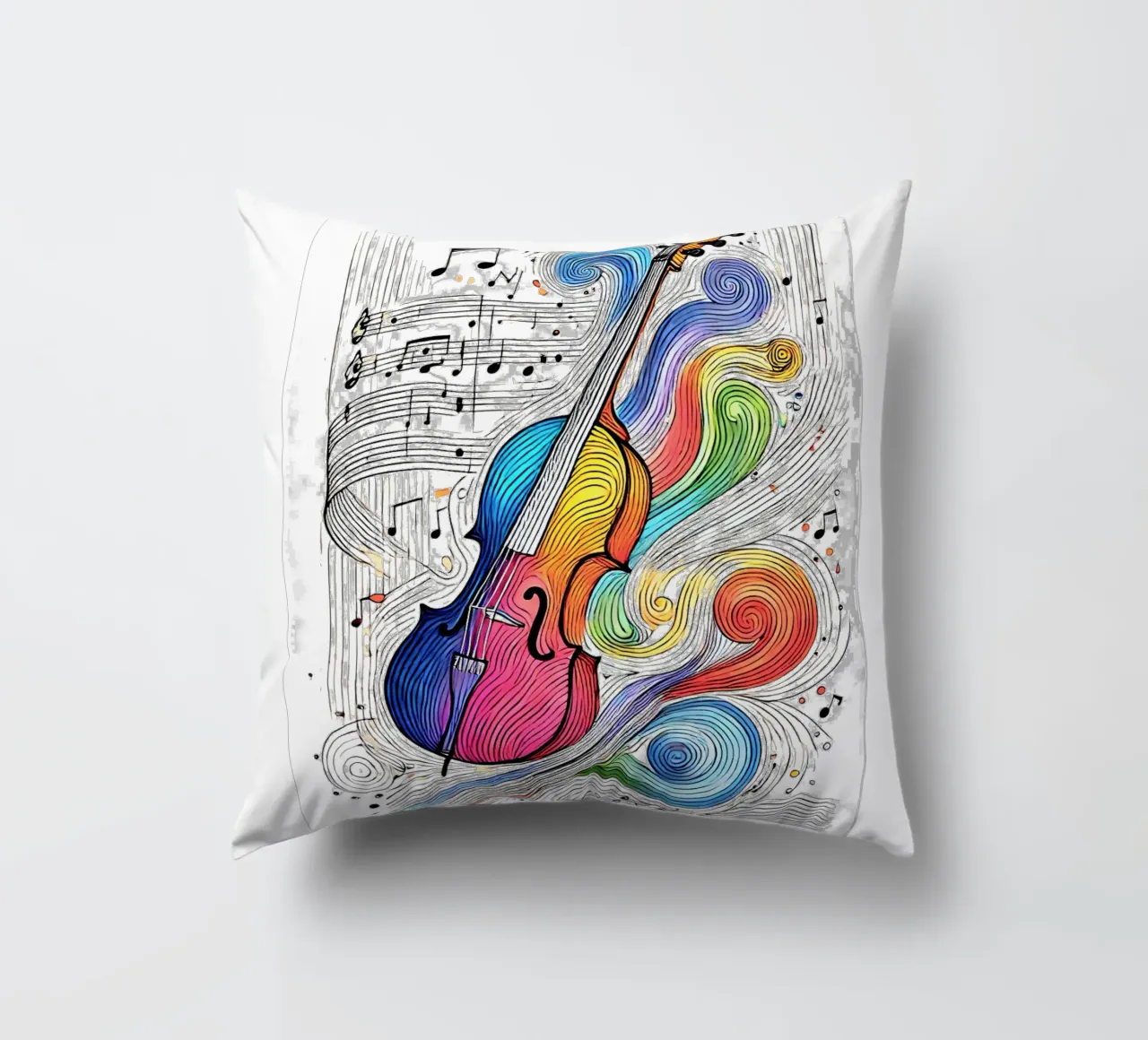 Cello semplice, linea colorata cuscino da SwenIA design