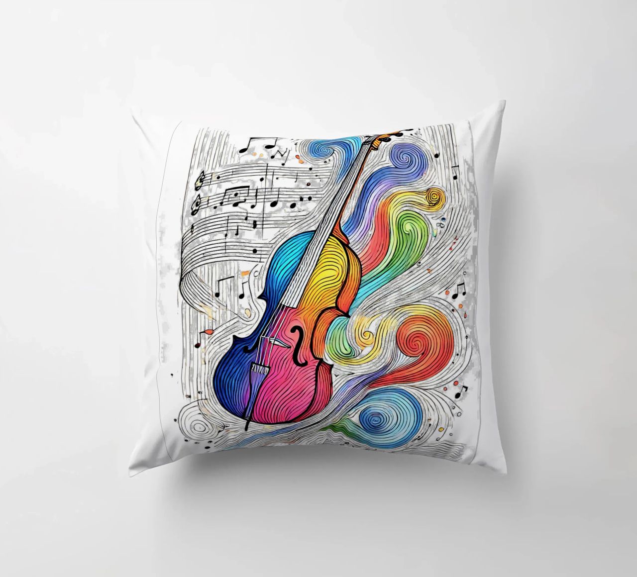 Cello semplice, linea colorata cuscino da SwenIA design