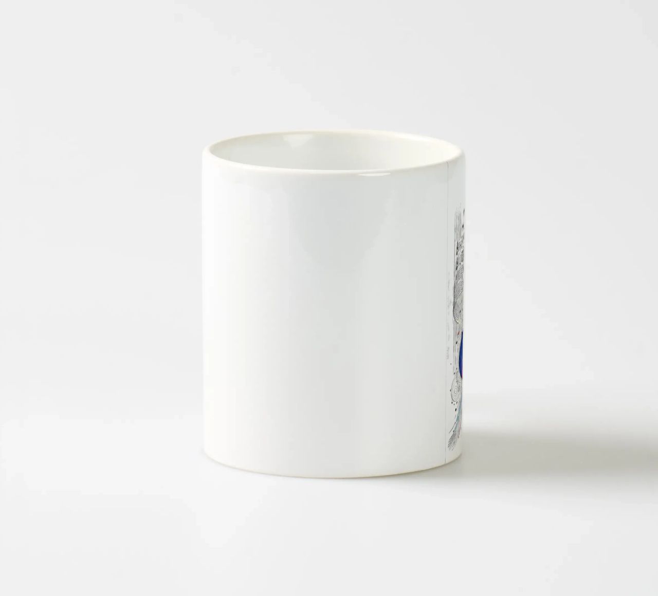 Cello semplice, linea colorata tazza in ceramica da SwenIA design