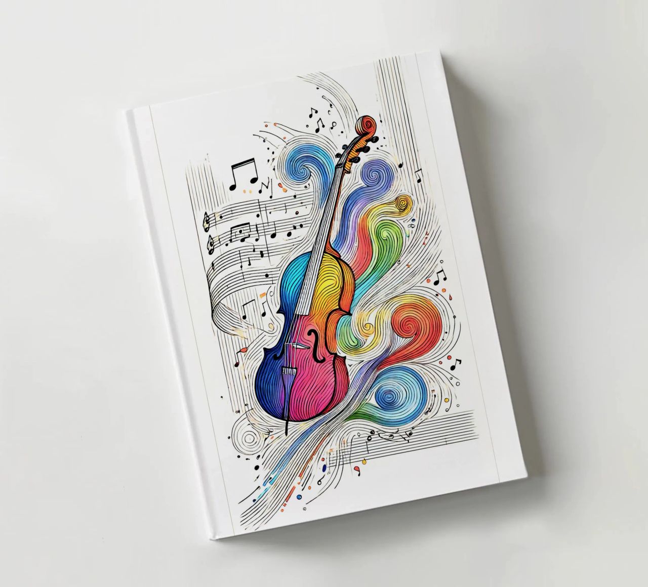 Plain cello, coloured line notebook by SwenIA design