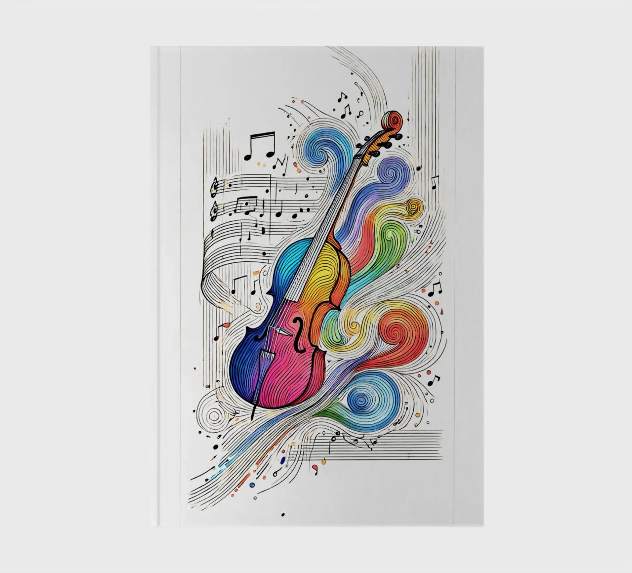 Plain cello, coloured line notebook by SwenIA design