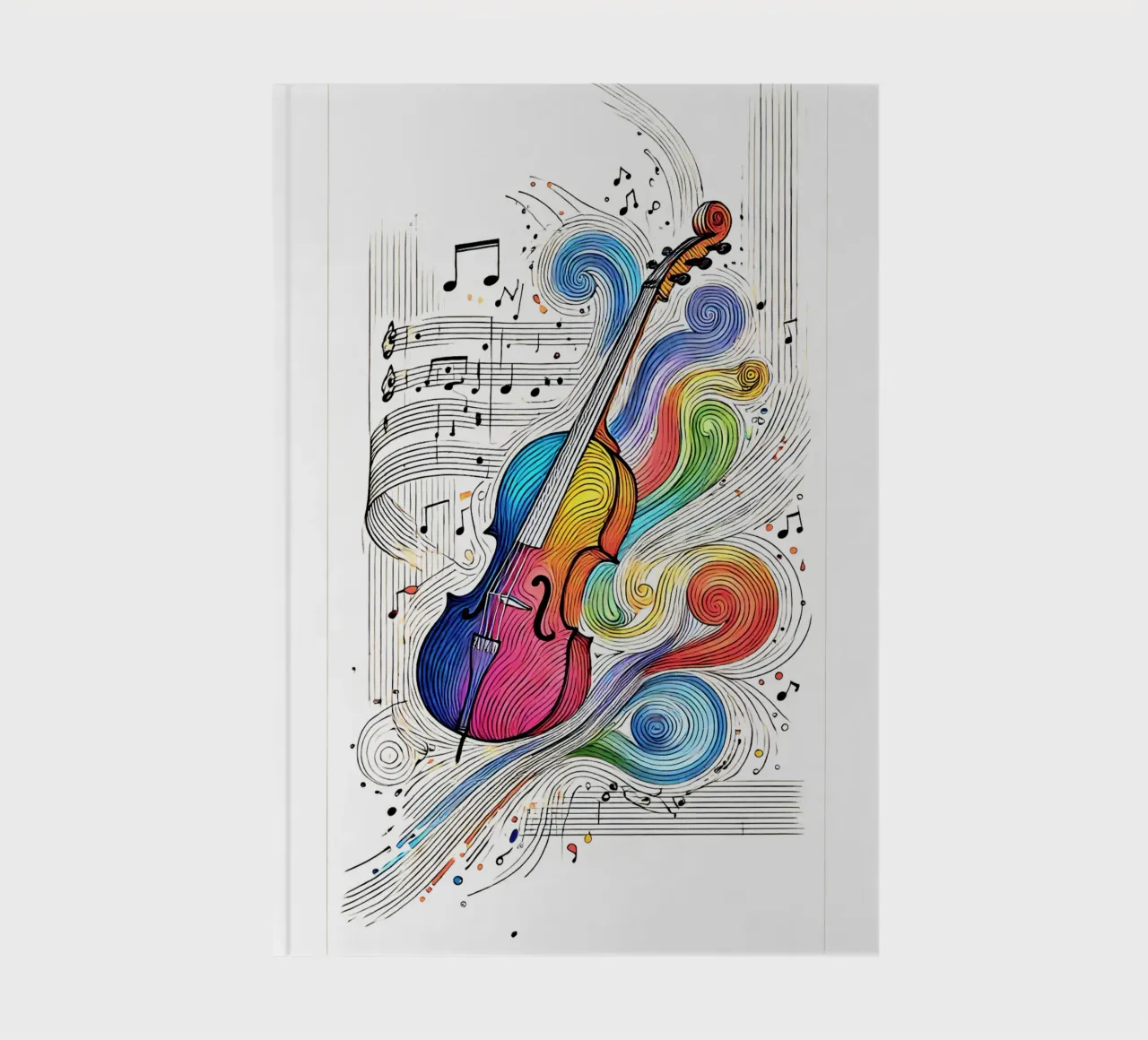 Cello uni Strich Farbe Notizbuch von SwenIA design