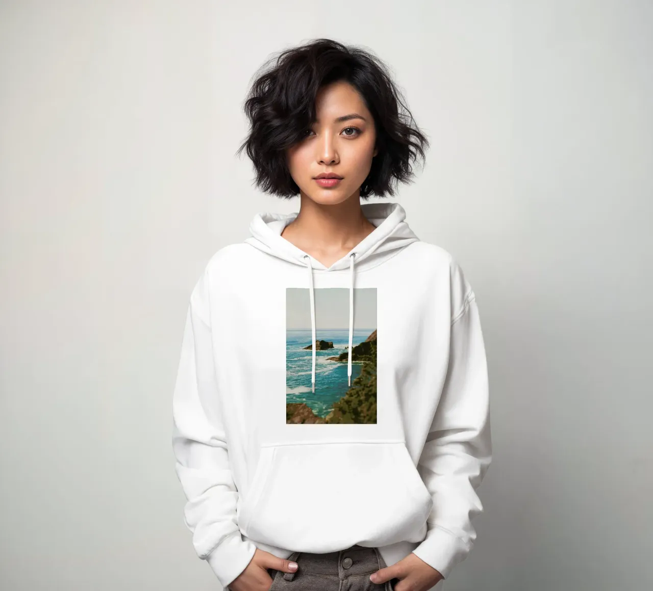 Oregon Coast felpa con cappuccio da Leah Flores