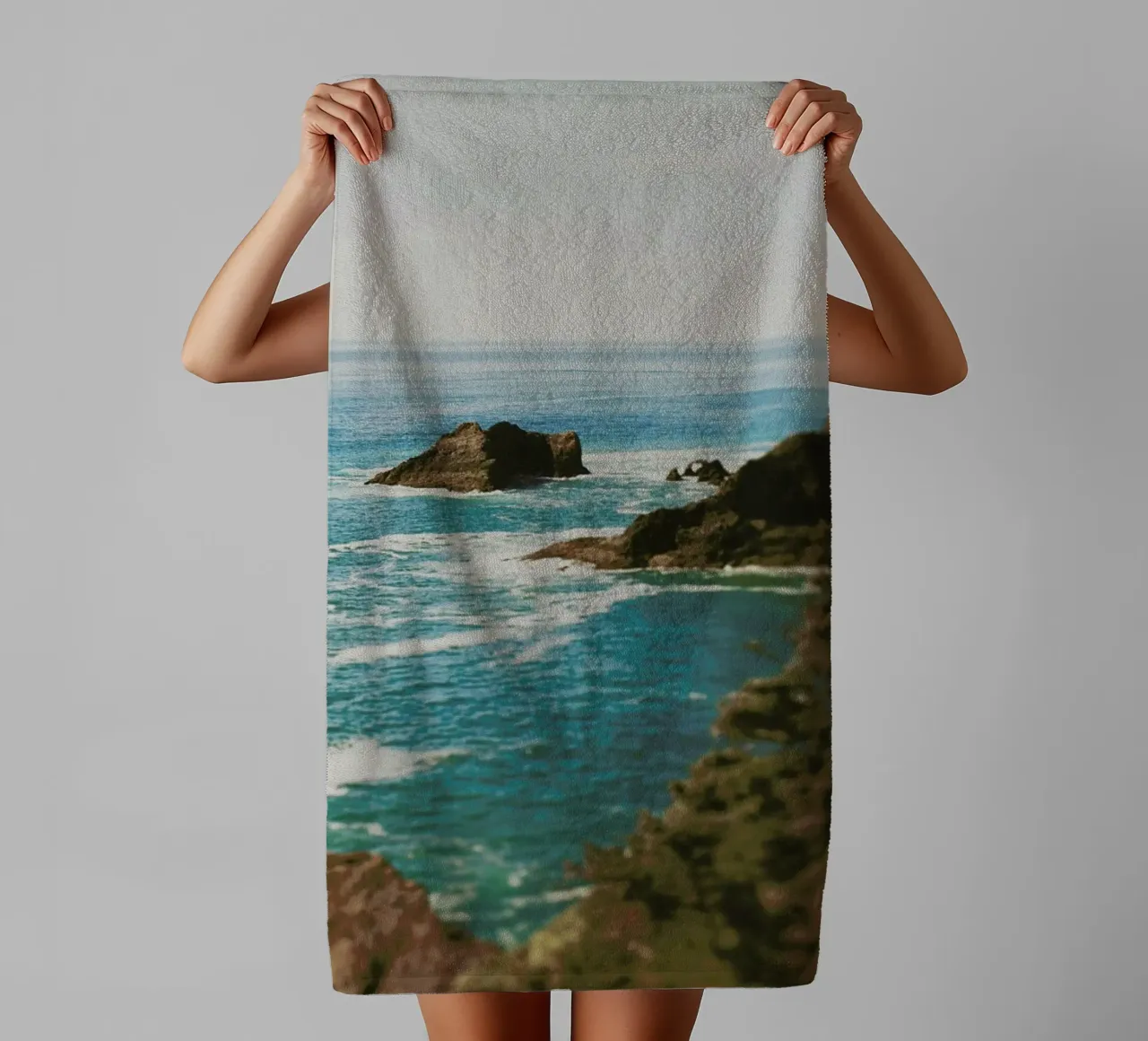 Oregon Coast asciugamano da bagno da Leah Flores