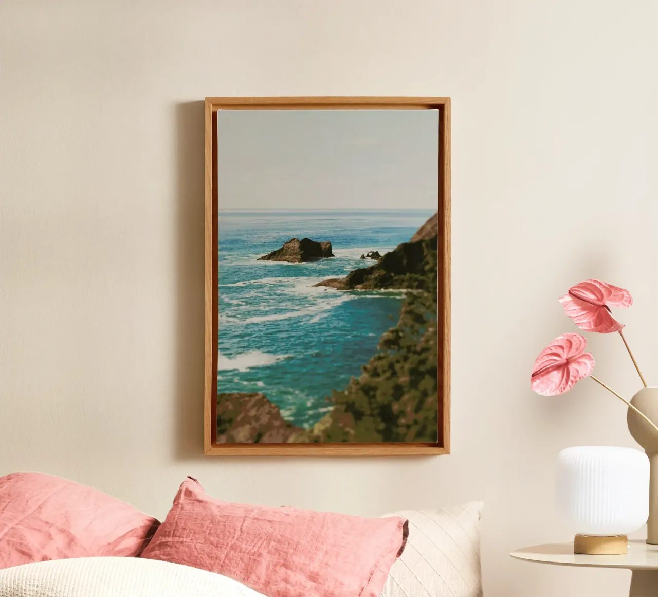 Oregon Coast canvas by Leah Flores