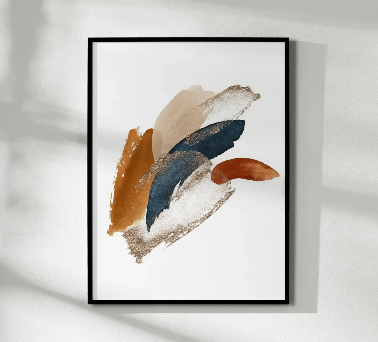 Abstrakte Pinselstriche – Elegante Wandkunst Poster von Whole©
