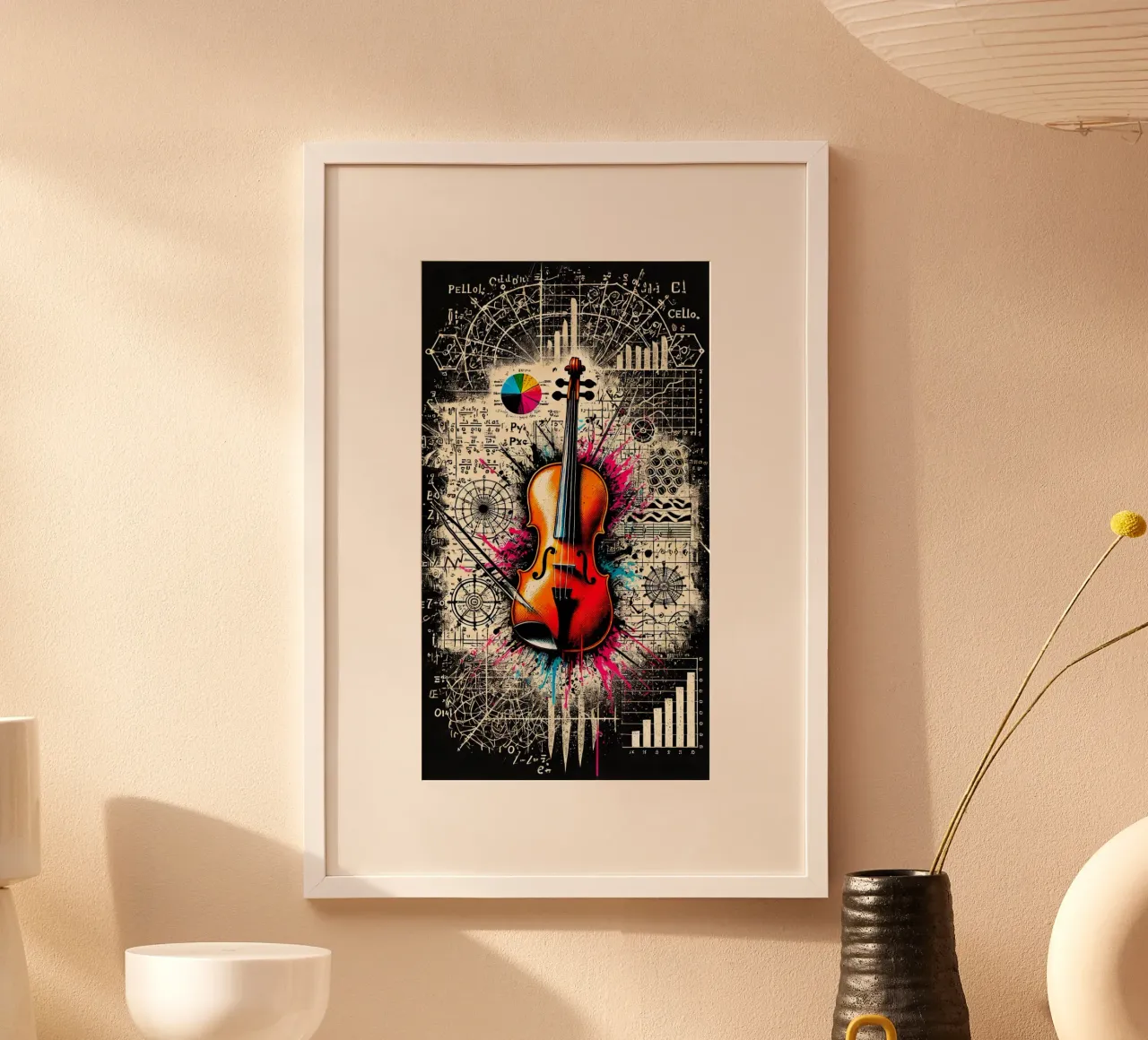 Technical violin poster by SwenIA design