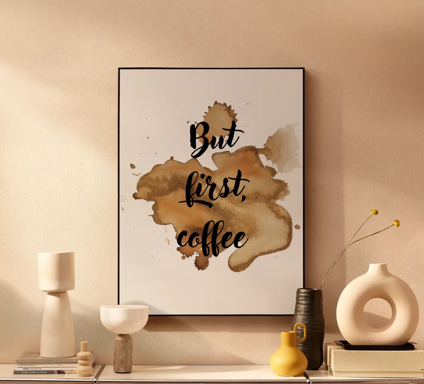 Aber zuerst: Kaffee Acryl-Glas von ArtDesign by KBK