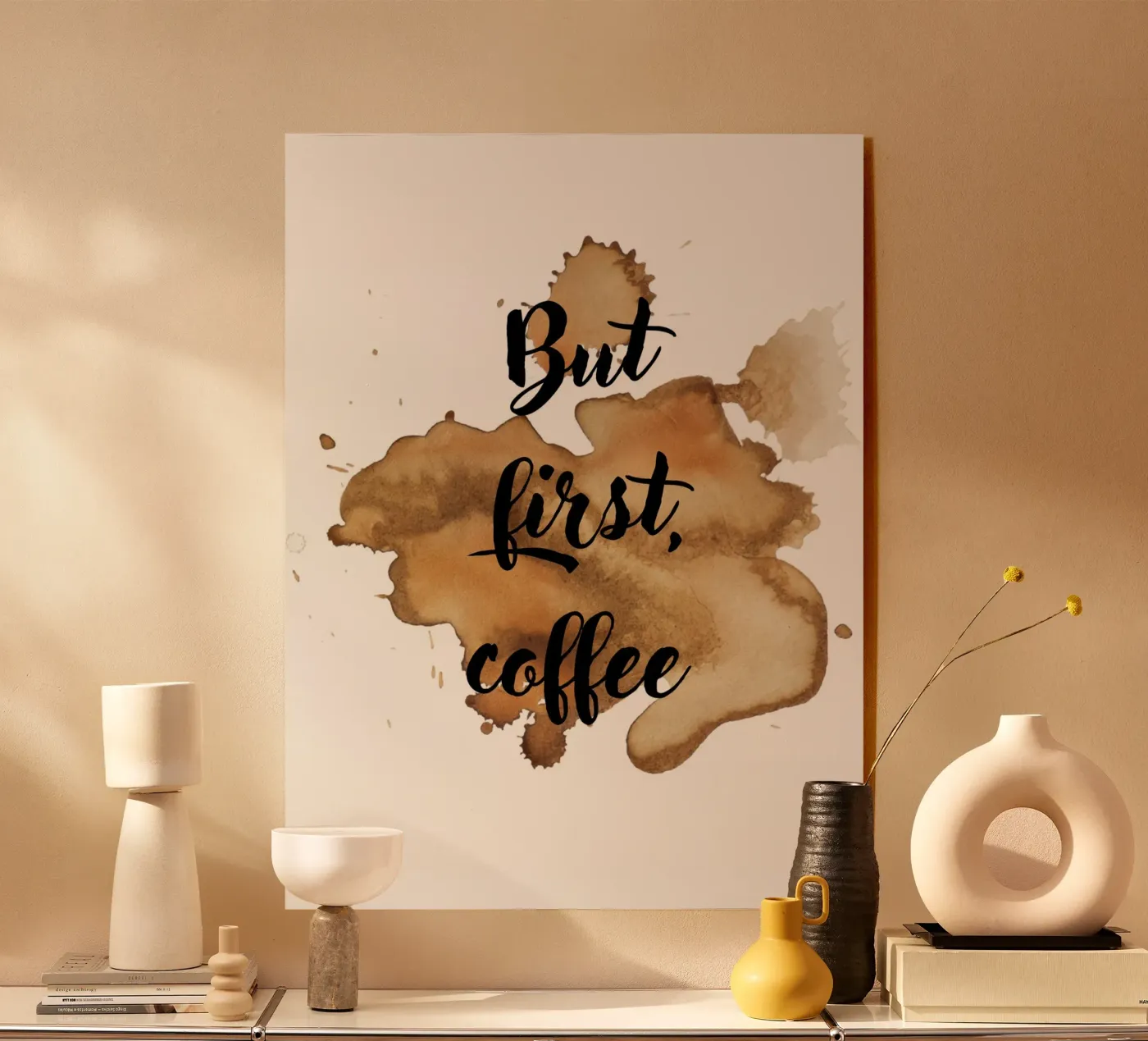 Aber zuerst: Kaffee Acryl-Glas von ArtDesign by KBK