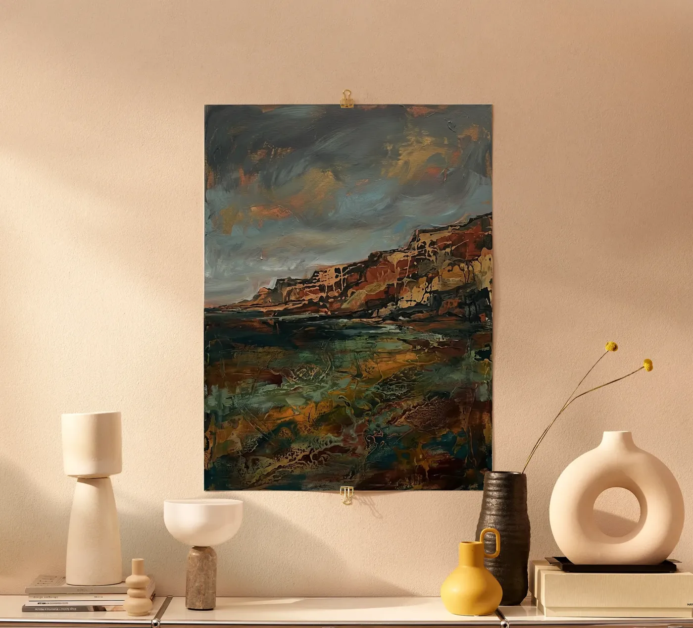 Rust Canyon con texture poster da Moonless Aurora
