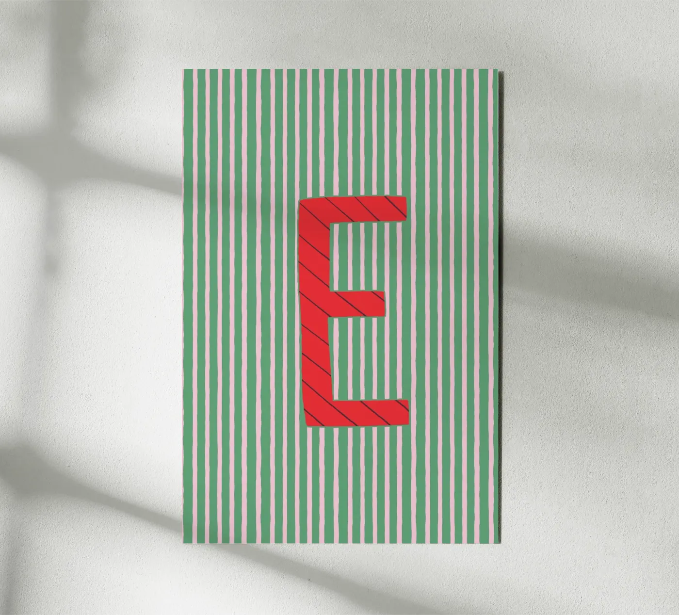 Buchstabe E alluminio dibond da treechild