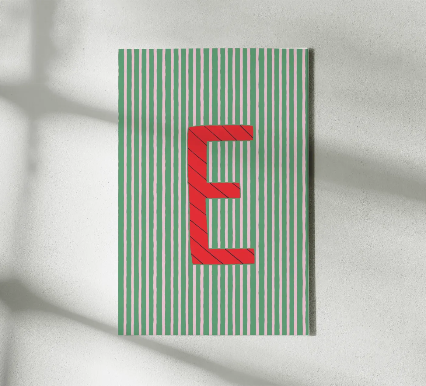 Buchstabe E canvas van treechild