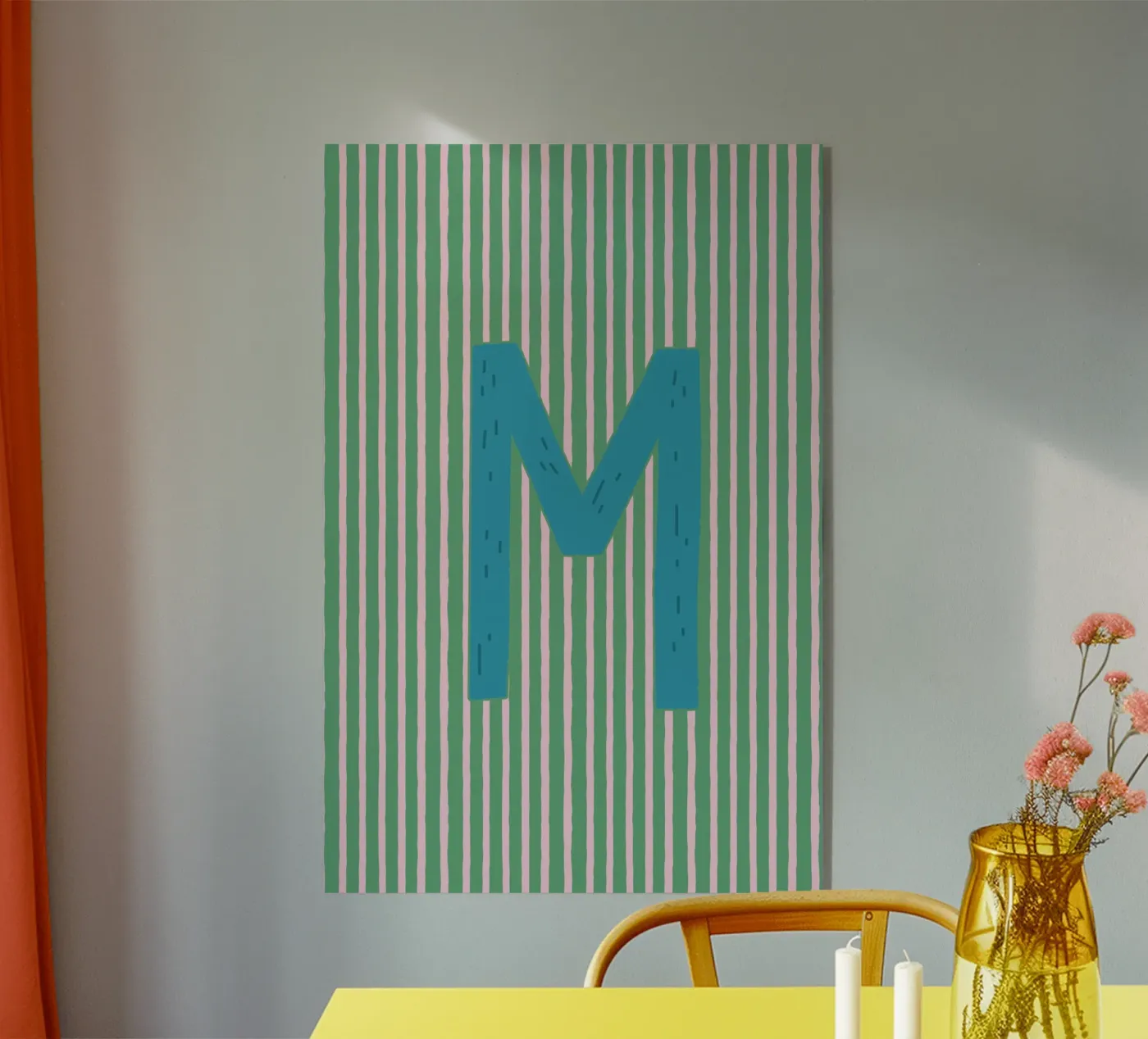 Buchstabe M plexiglass da treechild