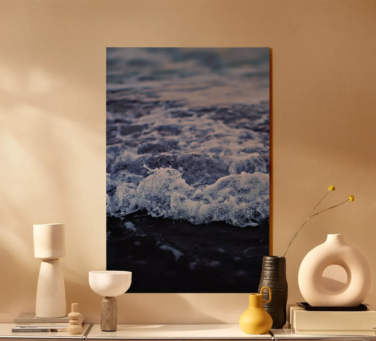 Waves acrylic glass by Leah Flores