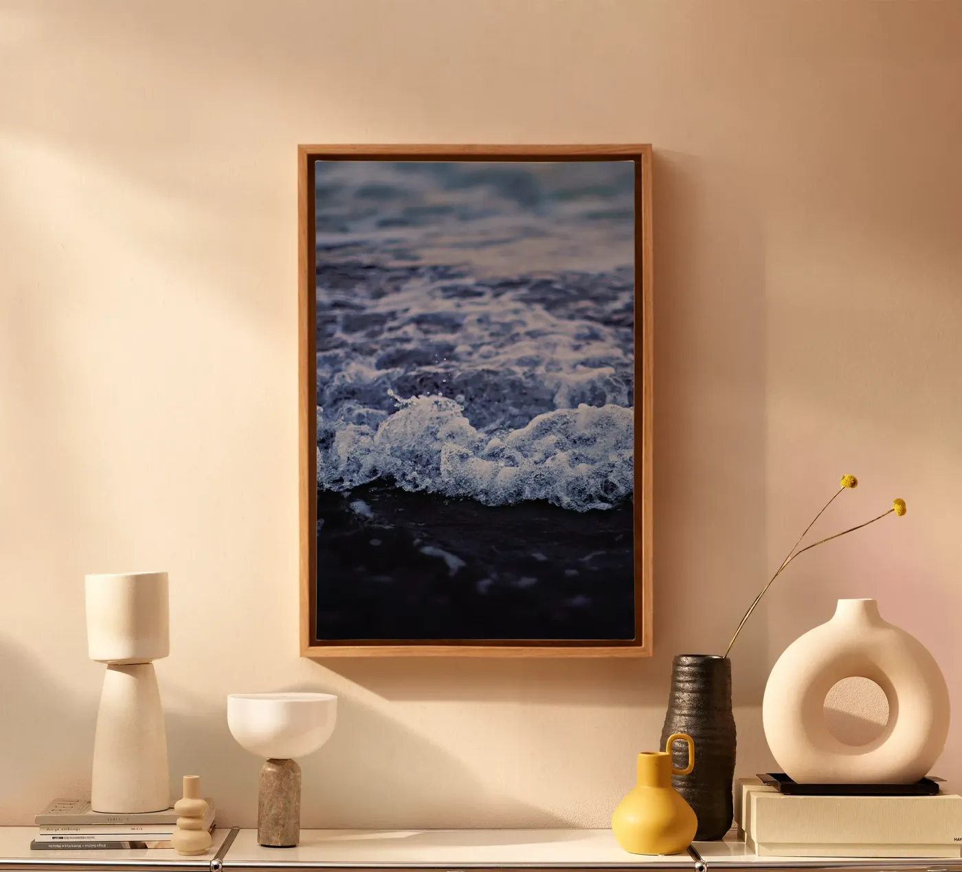 Waves canvas by Leah Flores