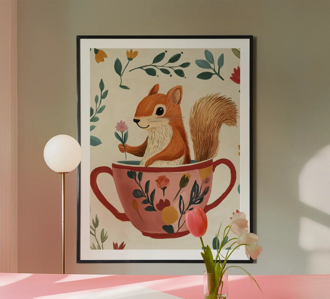 Teacup Squirrel Poster von Lilo