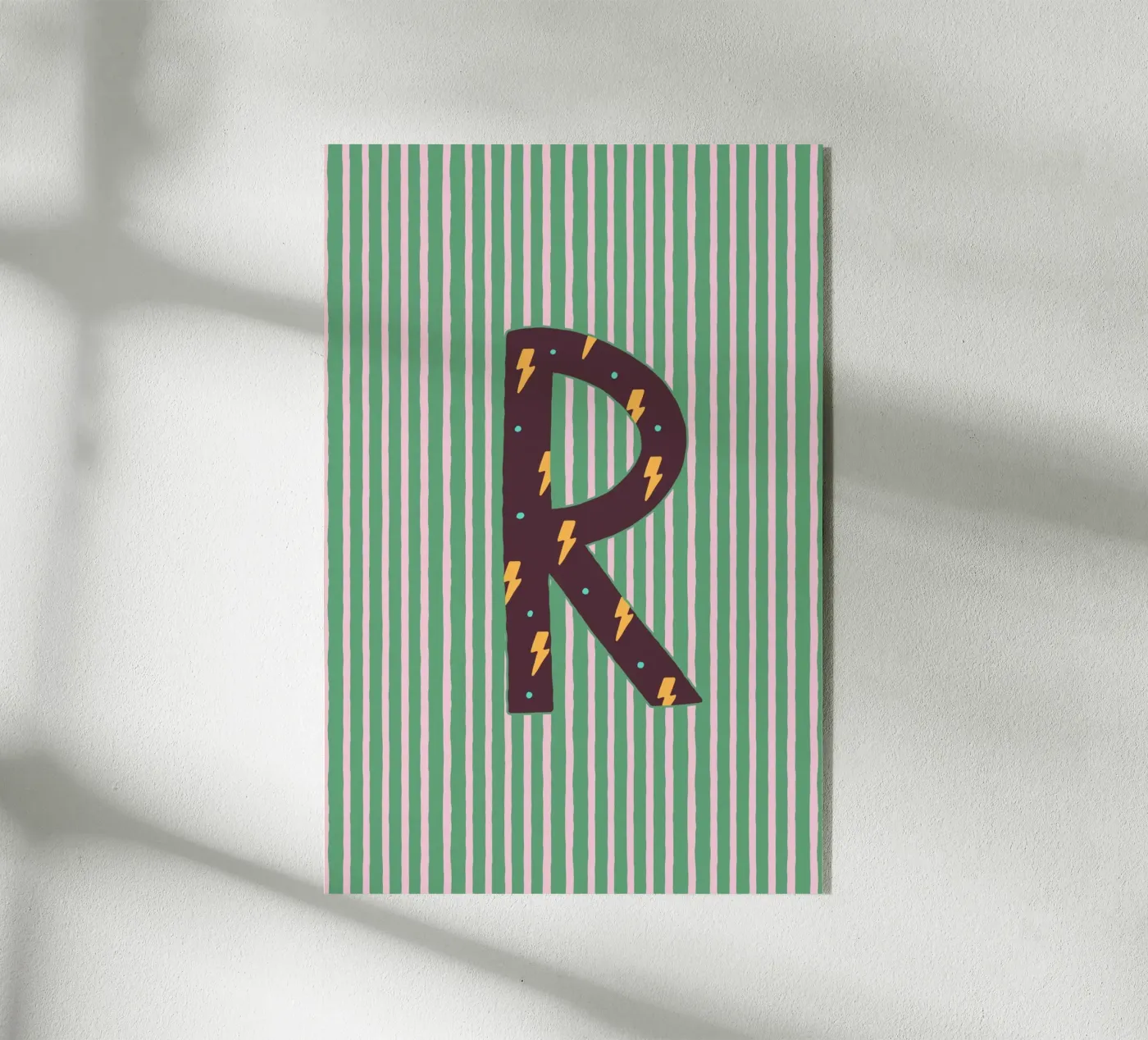 Buchstabe R plexiglass da treechild
