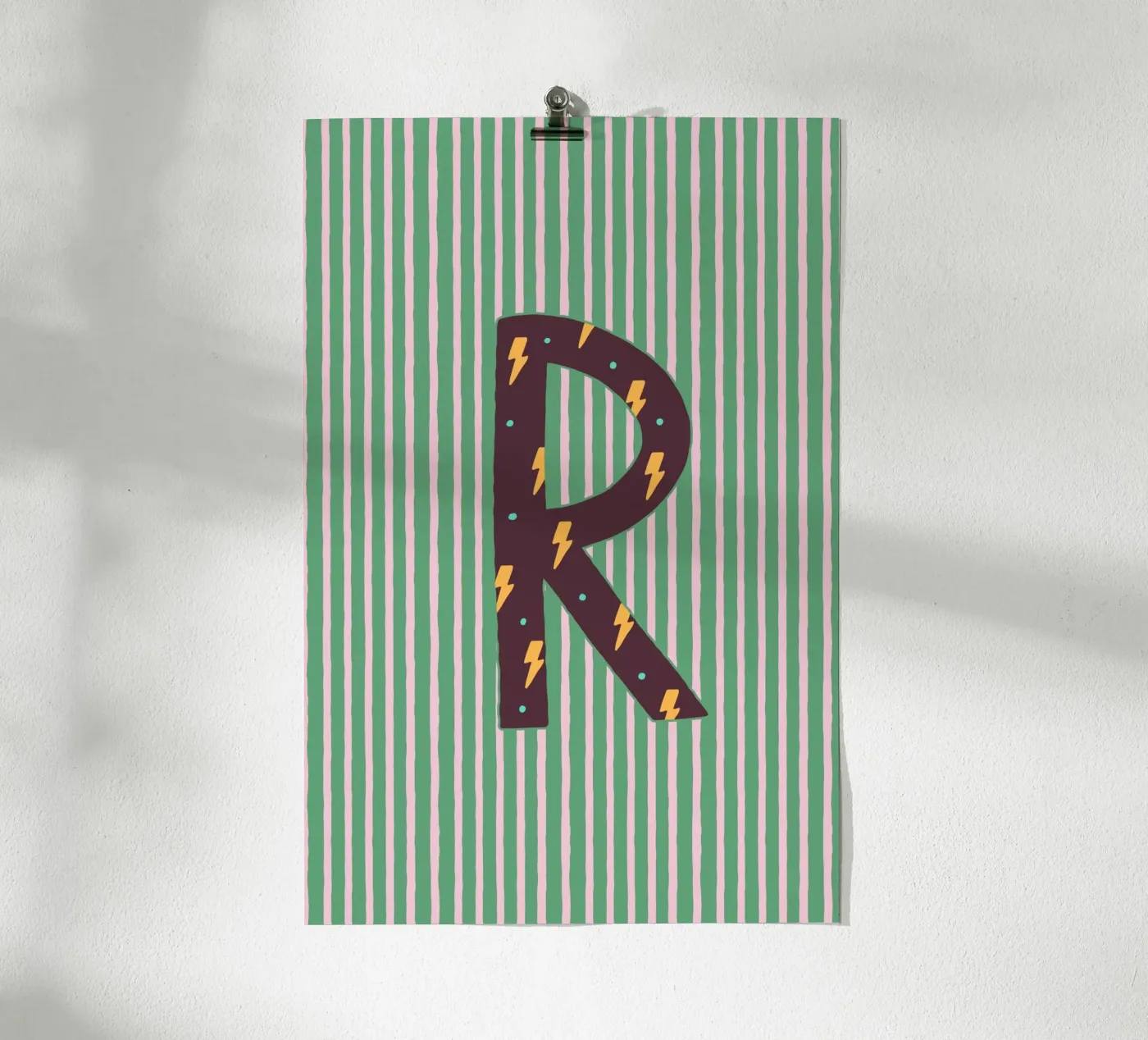 Buchstabe R poster da treechild