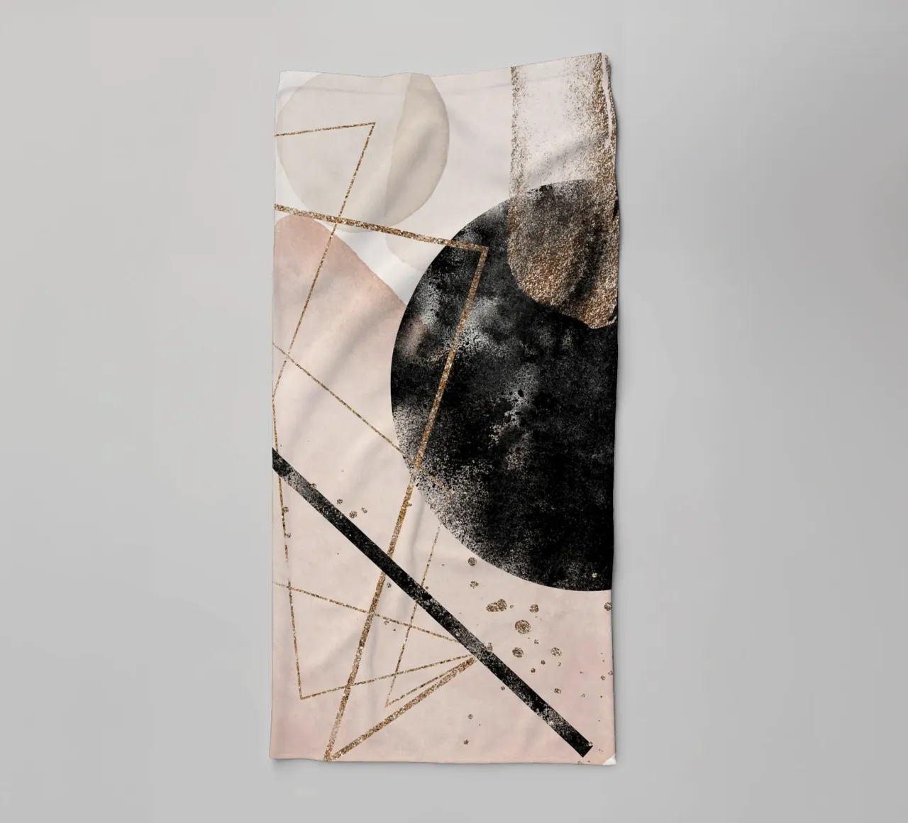 Elegant geometric art with pastel accents towel by Whole©