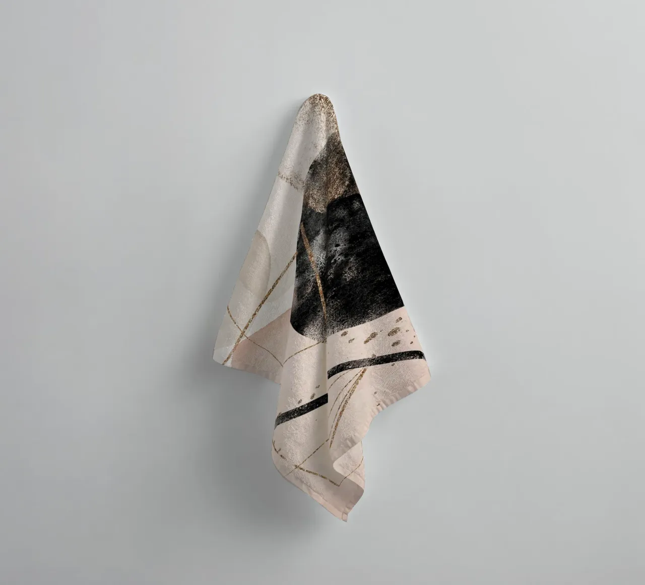 Elegant geometric art with pastel accents towel by Whole©