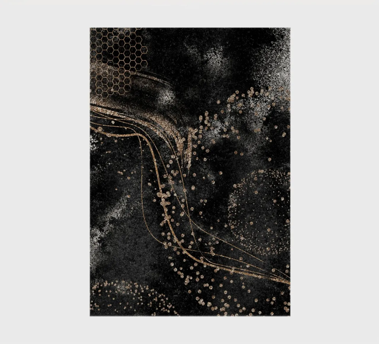 Notte astratta - accenti d'oro e nero diario da Whole©