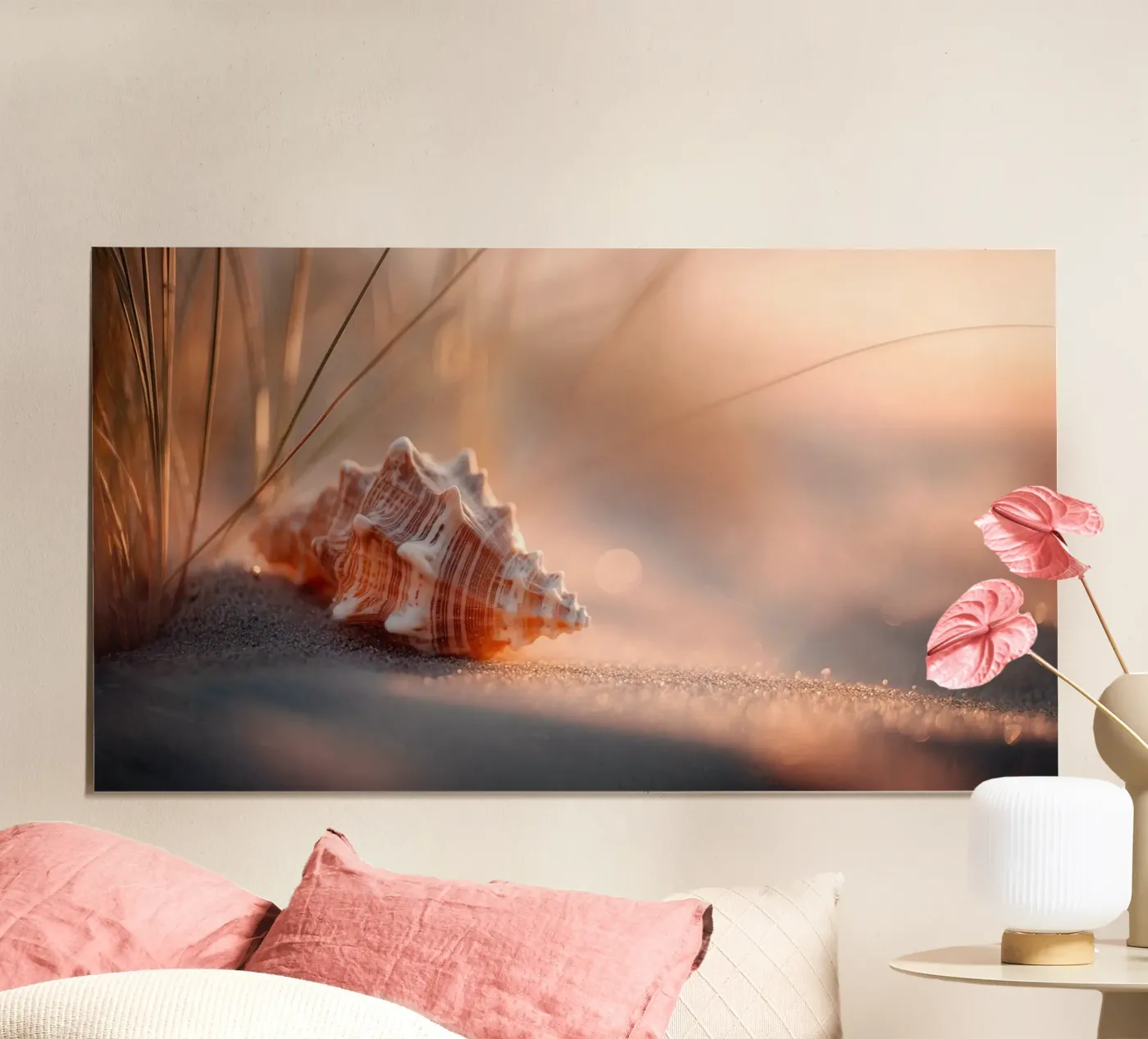 Sunset Seashell No 02 poster van treechild
