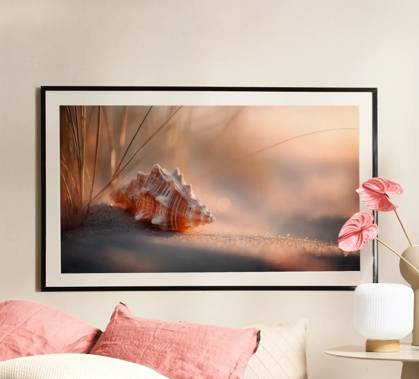 Sunset Seashell No 02 poster van treechild